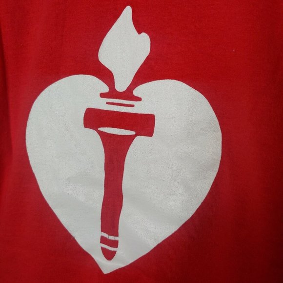 Vtg Single Stitch Am Heart Association Single Stitch Screen Stars Men L T Shirt - Picture 5 of 8